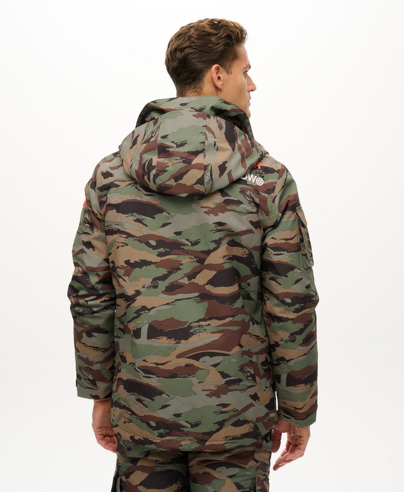 kurtka narciarska ultimate rescue w kolorze woodland green camo