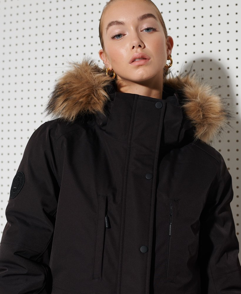 kurtka everest down snow parka w kolorze czarnym