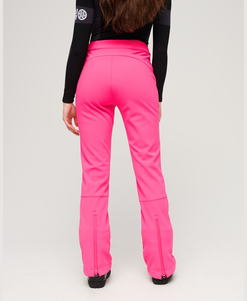 spodnie narciarskie typu softshell slim w kolorze hyper magenta pink