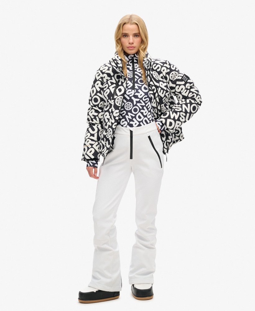 spodnie narciarskie typu softshell slim w kolorze optic