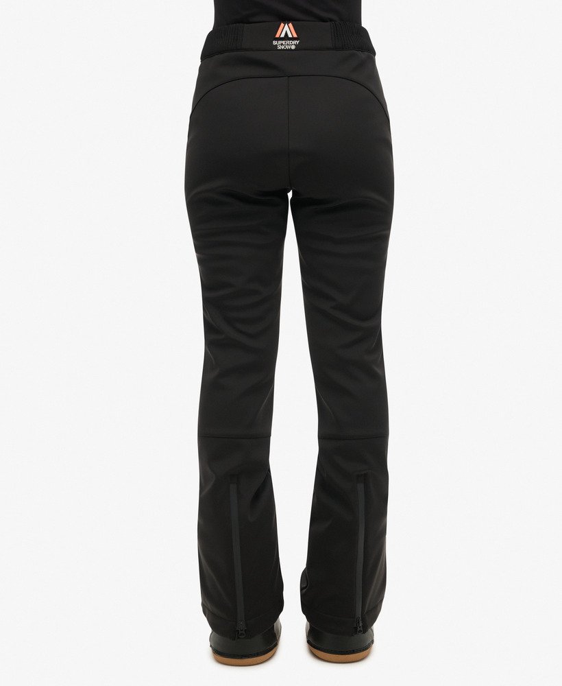 spodnie narciarskie softshell slim w kolorze czarnym