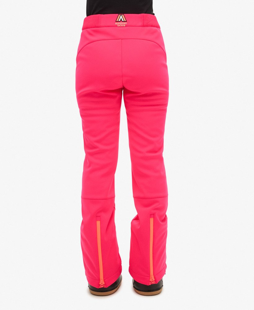 spodnie narciarskie typu softshell slim w kolorze hyper fire pink