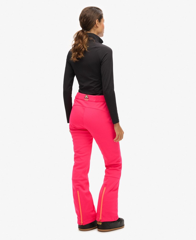 spodnie narciarskie typu softshell slim w kolorze hyper fire pink