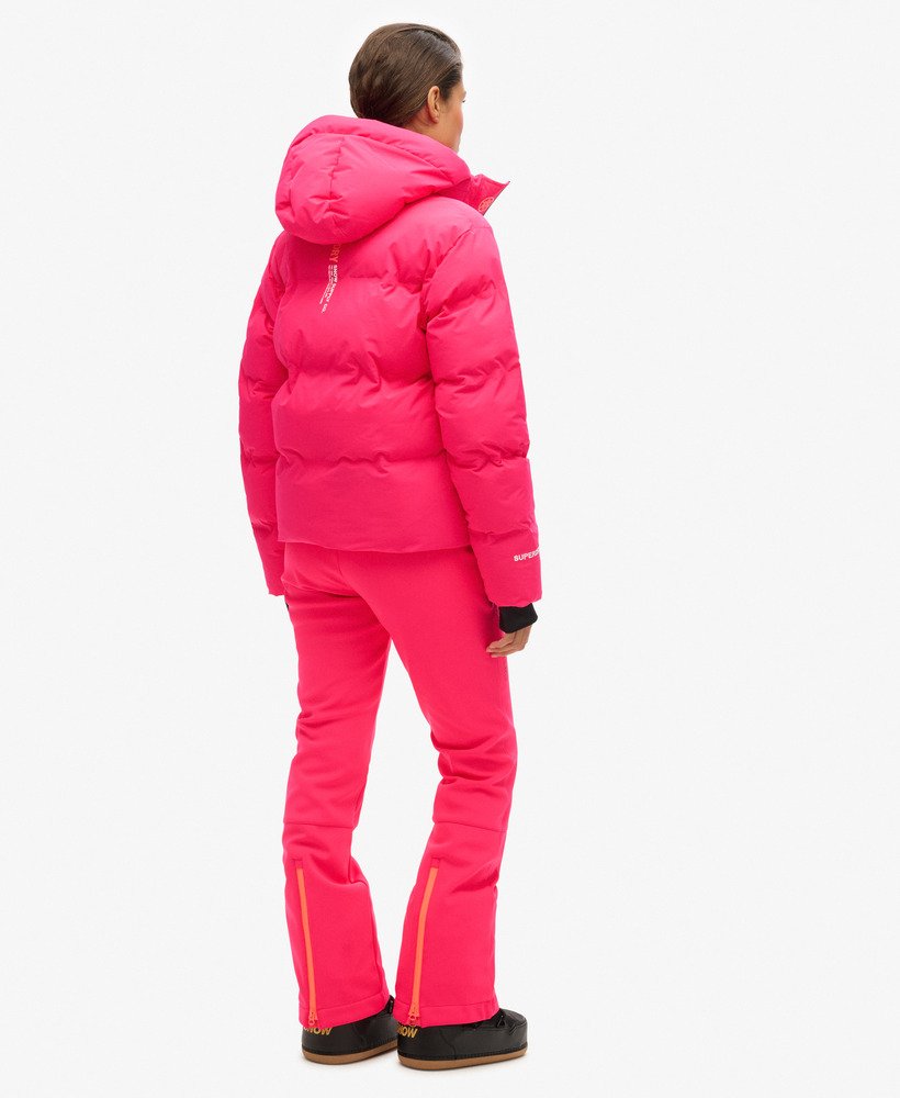 spodnie narciarskie typu softshell slim w kolorze hyper fire pink