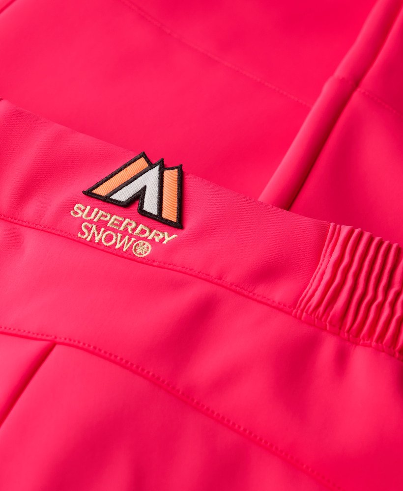 spodnie narciarskie typu softshell slim w kolorze hyper fire pink