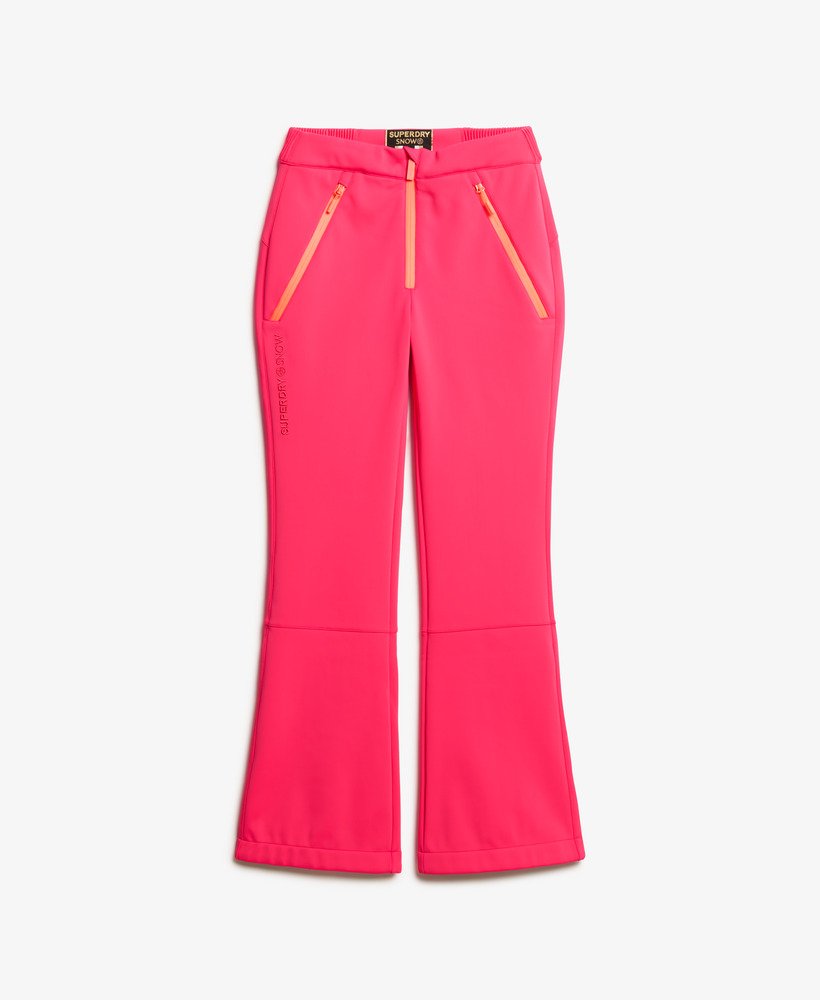 spodnie narciarskie typu softshell slim w kolorze hyper fire pink