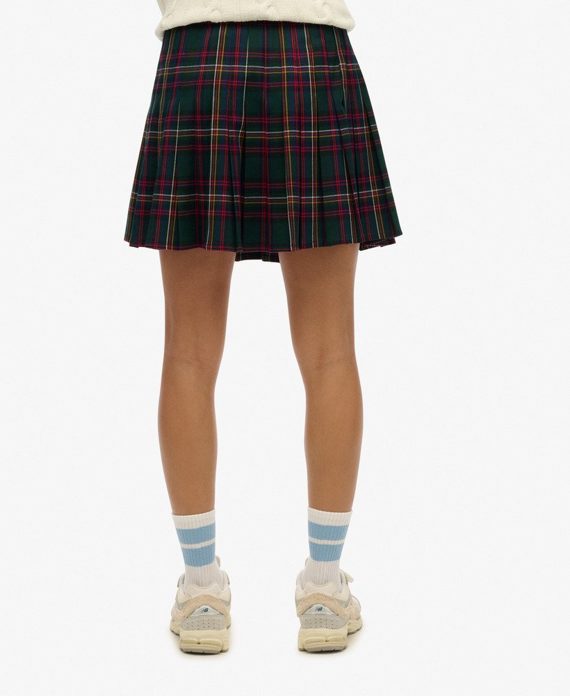spódnica mini w kratkę w kolorze zielonej kratki