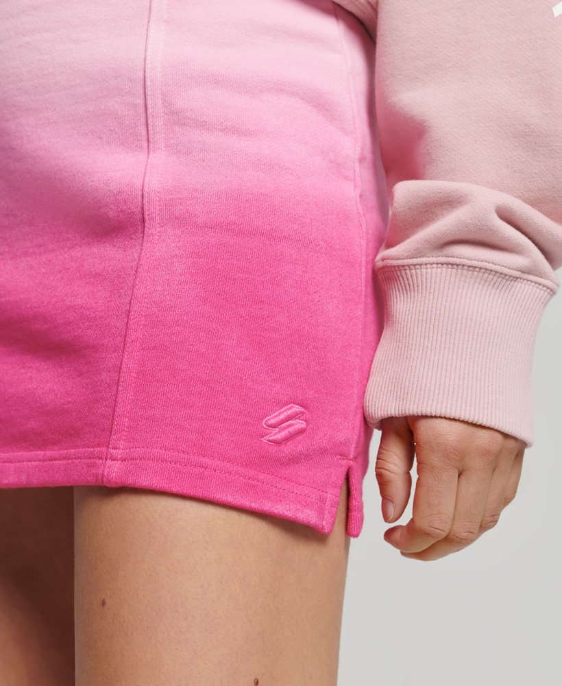 spódnica essential dip dye w kolorze intensywnego różubladego różu