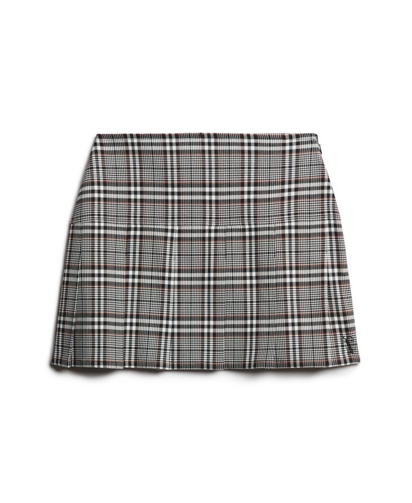 spódnica mini z plisą w stylu vintage z tweedu w kolorze multi tweedu
