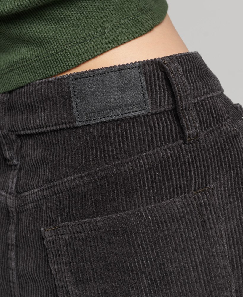 spódnica mini z kordu w kolorze bison black