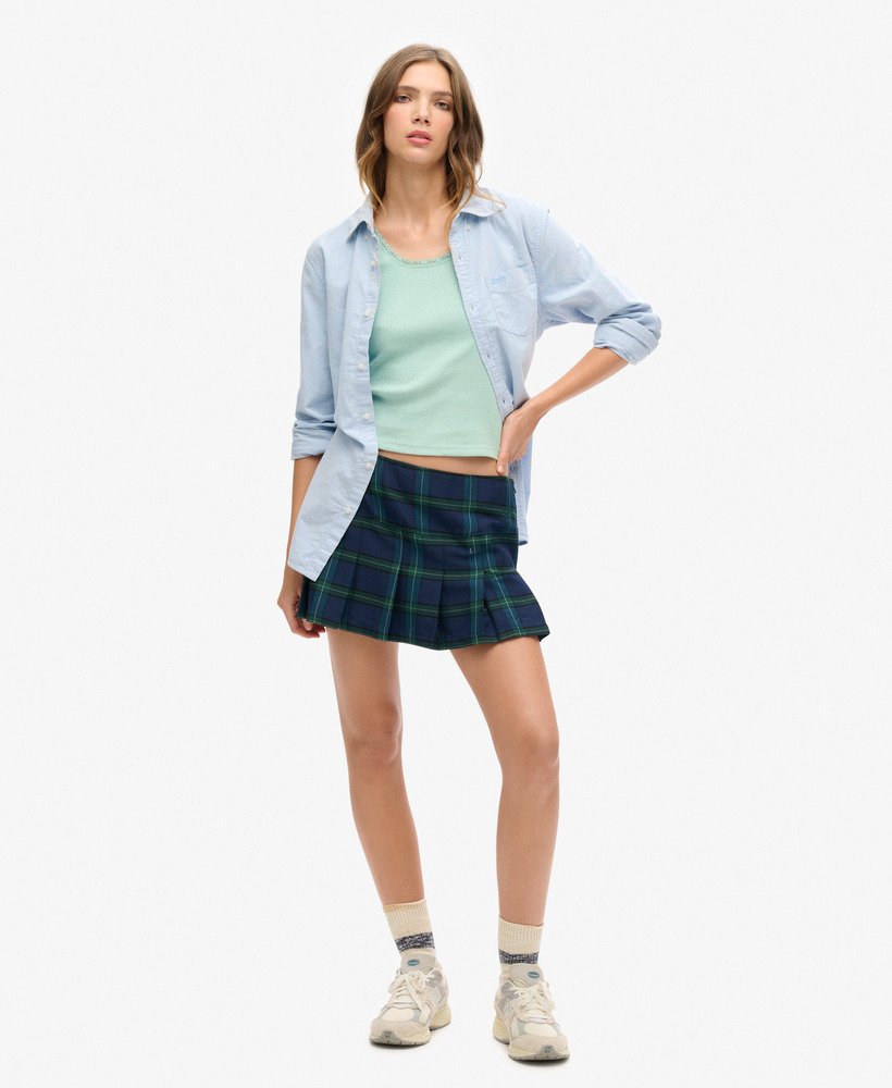 spódnica mini w kratkę stanton