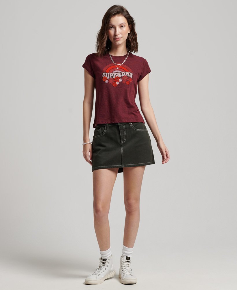 spódnica mini do pracy w kolorze oliwkowym surplus goods