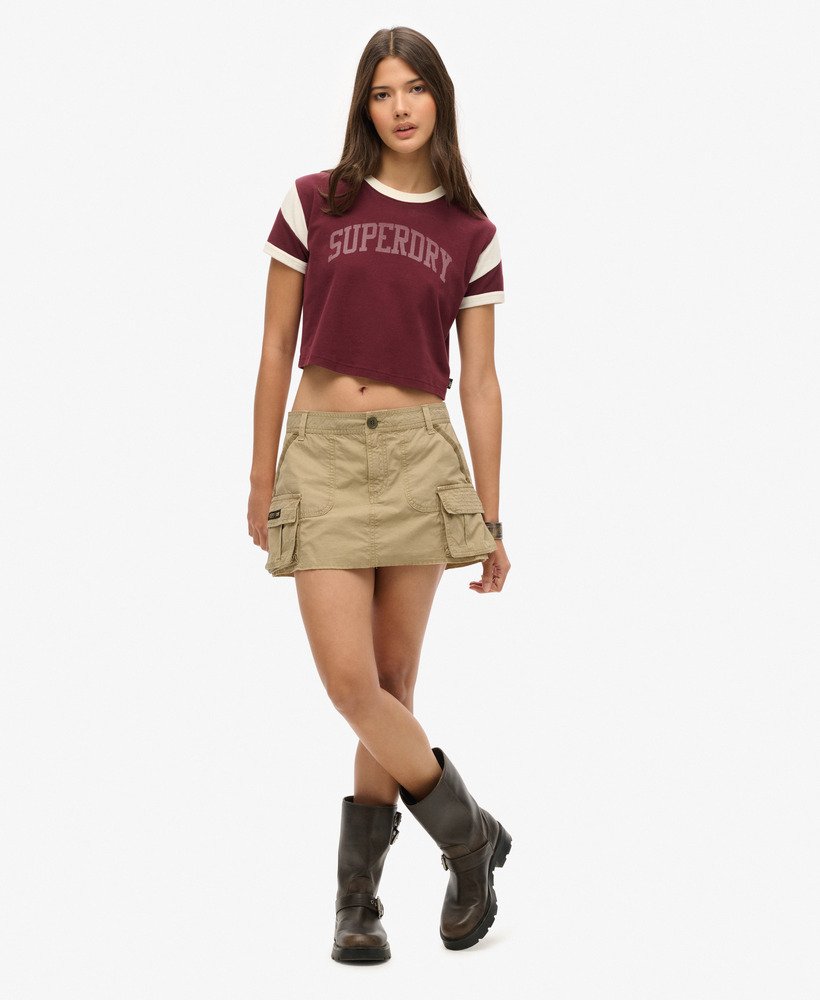 spódnica spadochronowa utility w kolorze stone wash taupe brown