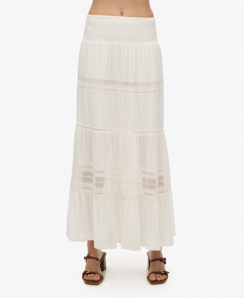 spódnica ibiza maxi w kolorze off white
