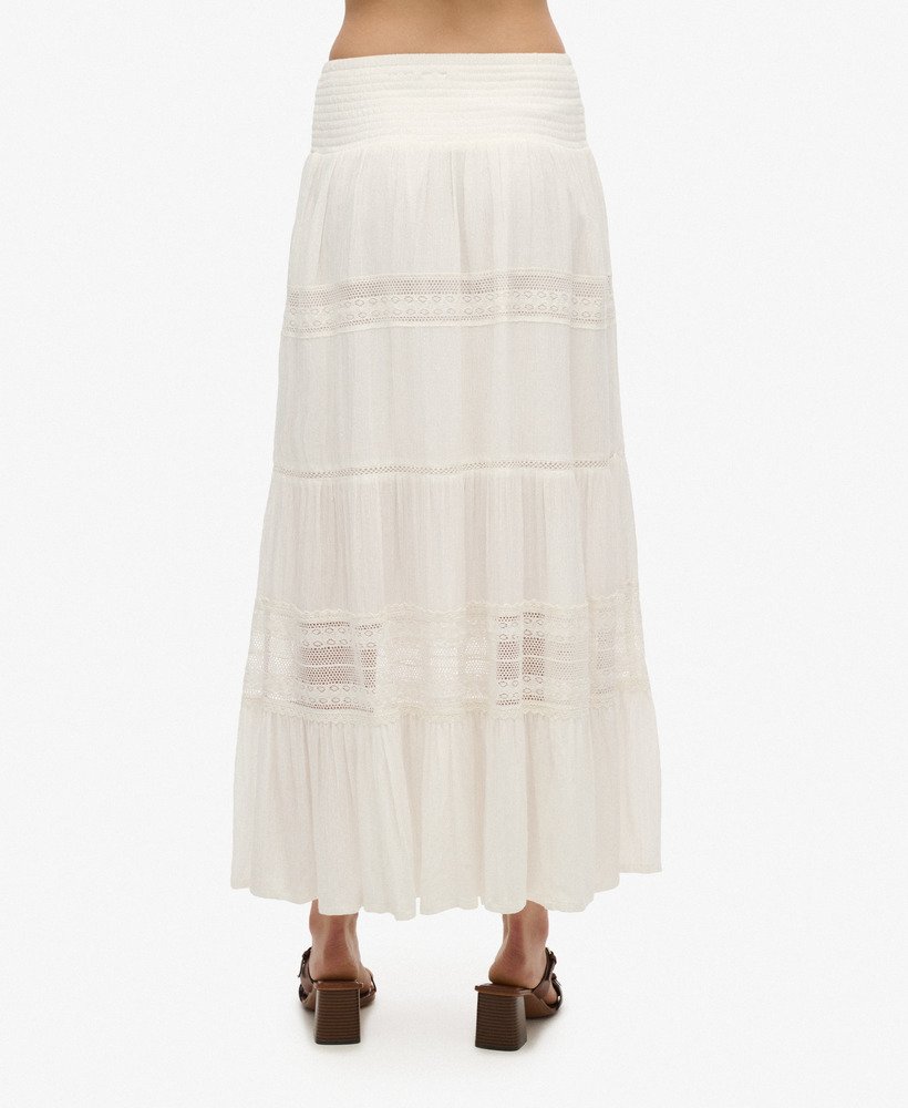 spódnica ibiza maxi w kolorze off white