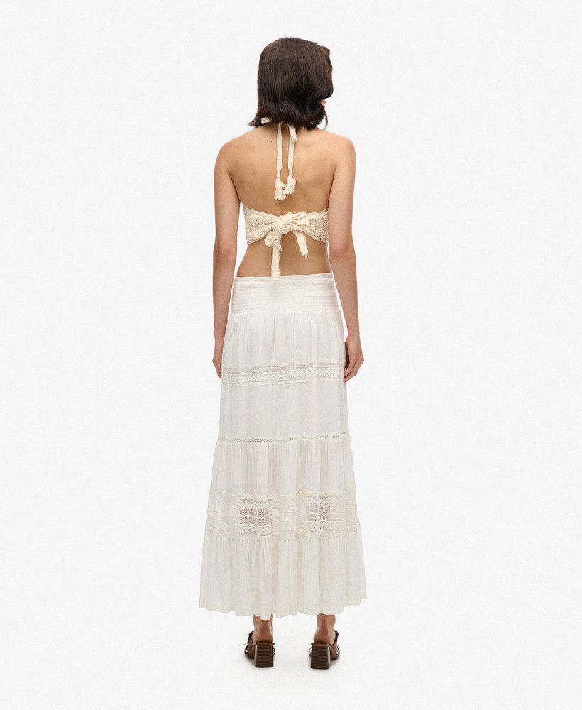 spódnica ibiza maxi w kolorze off white