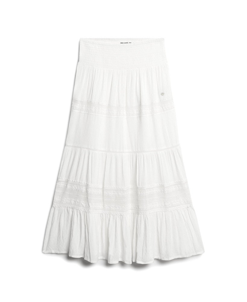 spódnica ibiza maxi w kolorze off white
