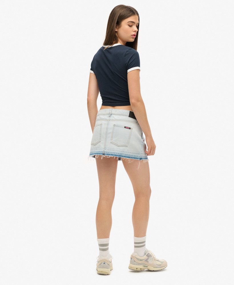 spódnica mini z jeansu w kolorze phoenix pale blue