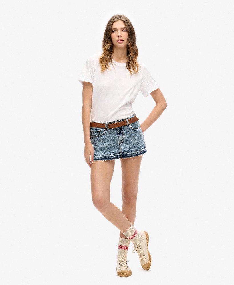mini spódniczka z jeansu w stylu vintage na wiosnę i na zamówienie