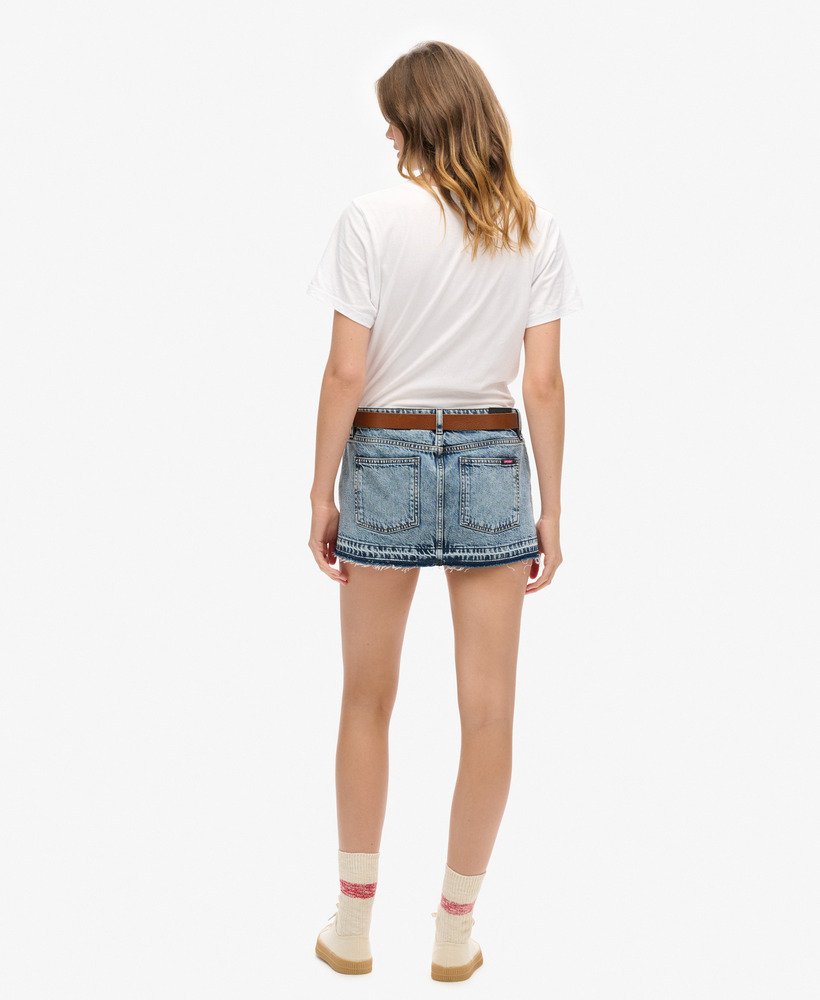 mini spódniczka z jeansu w stylu vintage na wiosnę i na zamówienie