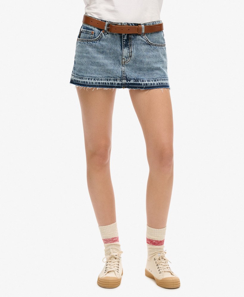 mini spódniczka z jeansu w stylu vintage na wiosnę i na zamówienie