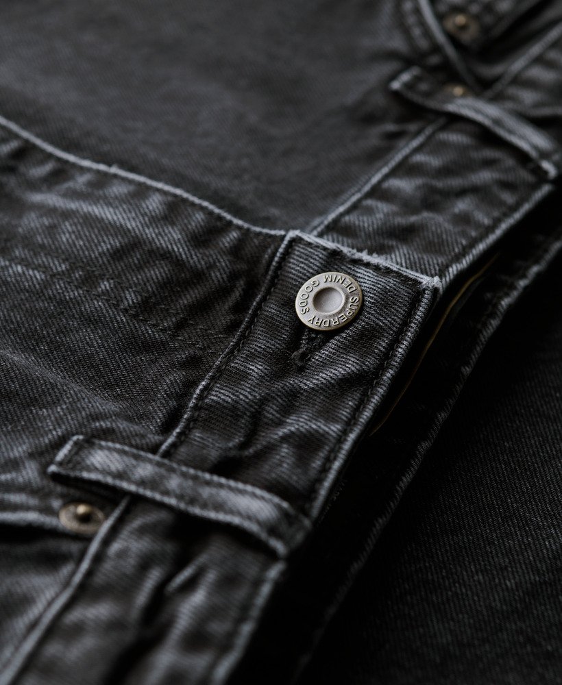 spódnica midi z denimu cargo z kieszeniami w kolorze czarnego denimu