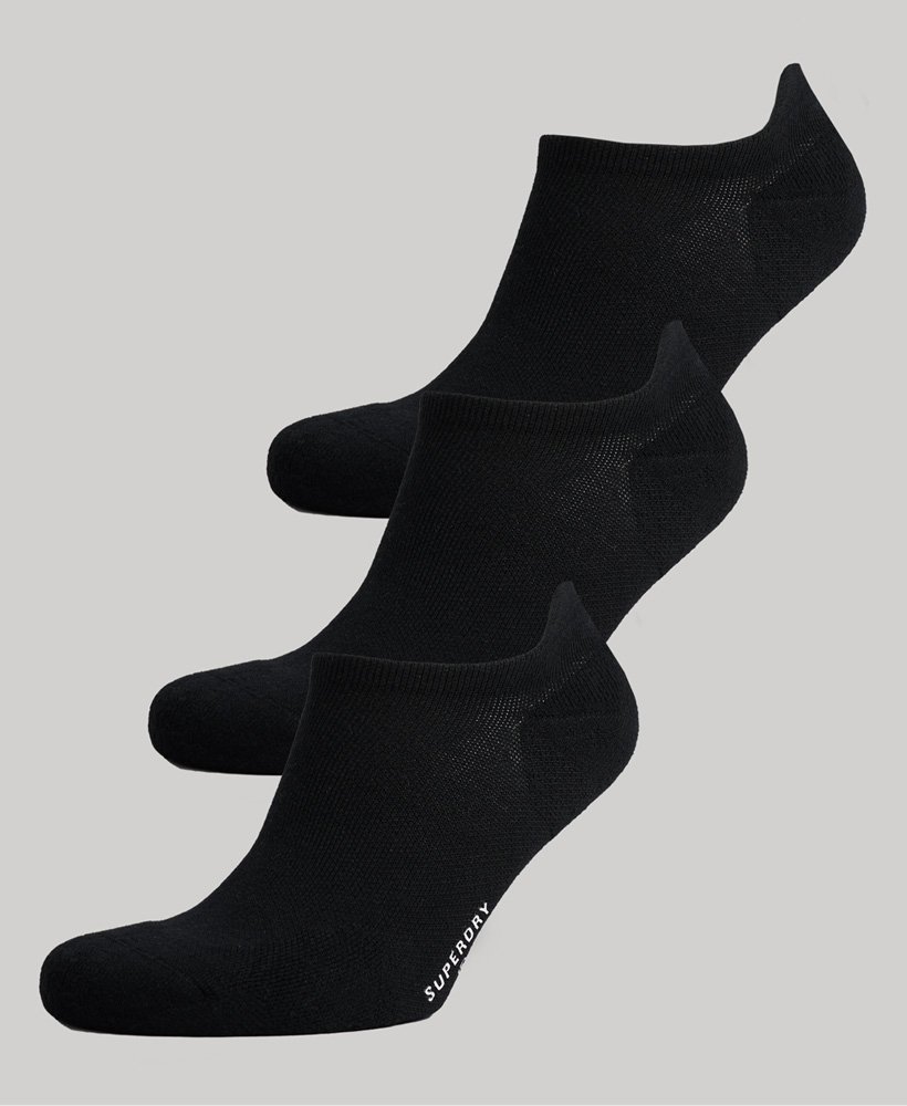 zestaw skarpetek treningowych unisex z bawełny organicznej w kolorze czarnym