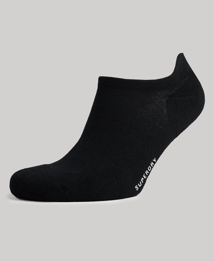 zestaw skarpetek treningowych unisex z bawełny organicznej w kolorze czarnym