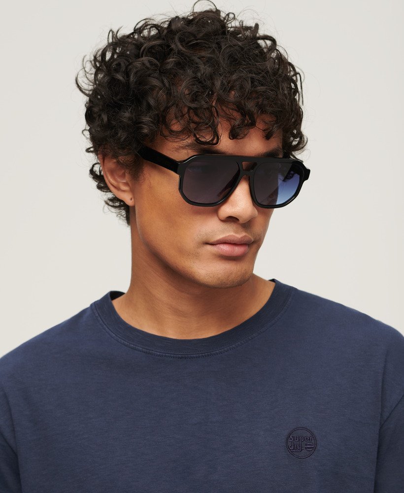 okulary przeciwsłoneczne sdr 70s aviator w kolorze czarnymniebieskim