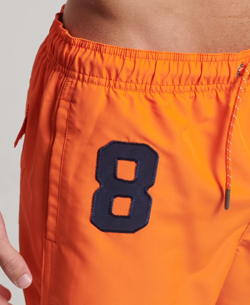 spodenki kąpielowe polo z recyklingu w kolorze denver orange