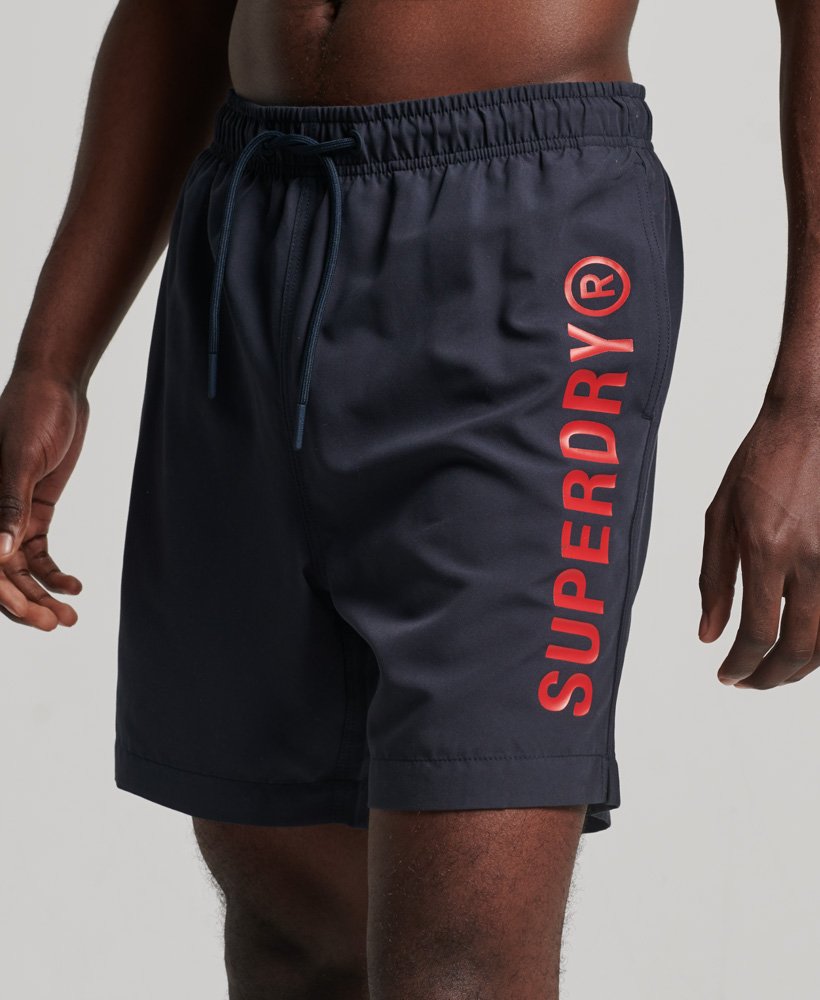szorty kąpielowe core sport 17 cali z recyklingu w kolorze eclipse navy