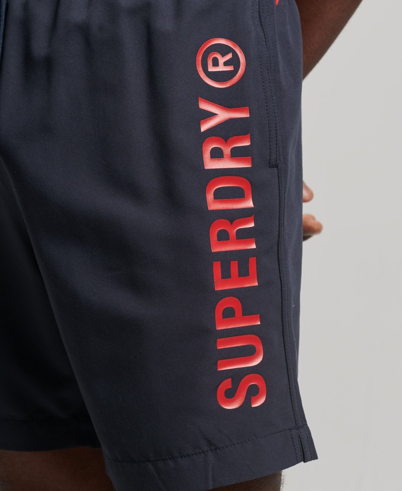 szorty kąpielowe core sport 17 cali z recyklingu w kolorze eclipse navy
