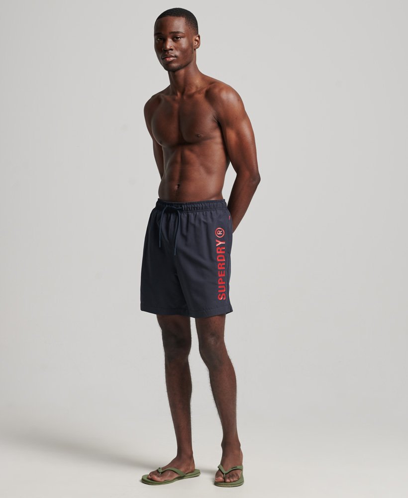 szorty kąpielowe core sport 17 cali z recyklingu w kolorze eclipse navy