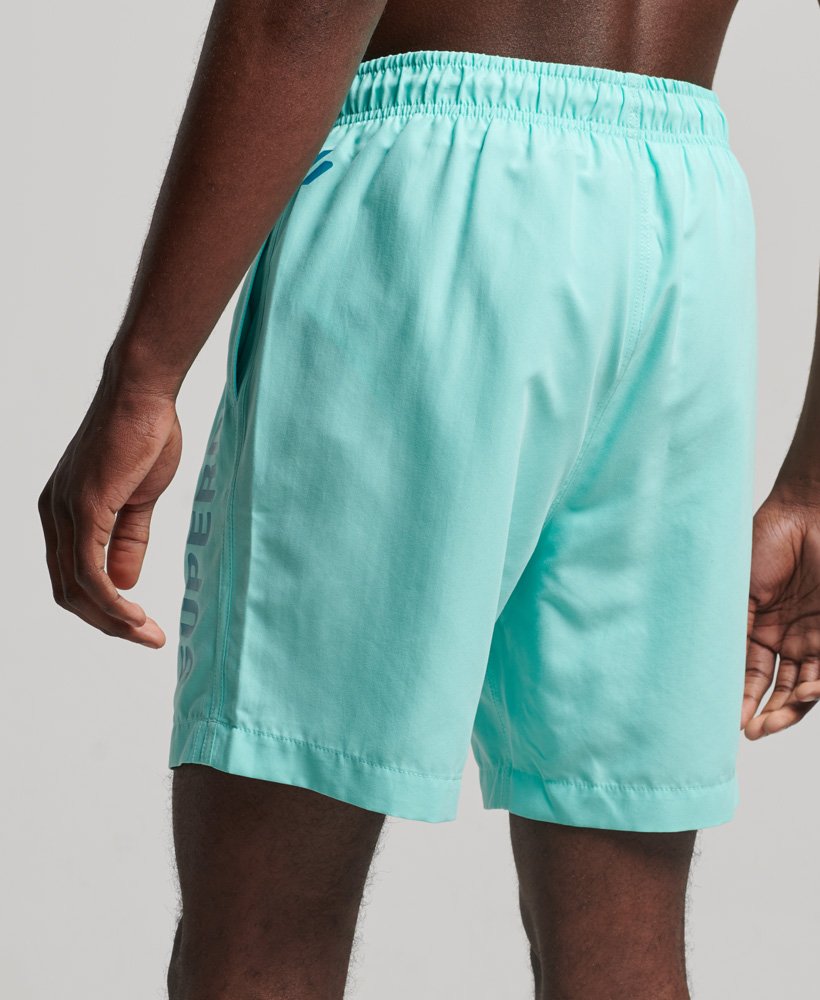 spodenki kąpielowe core sport 17 cali z recyklingu w kolorze pool blue