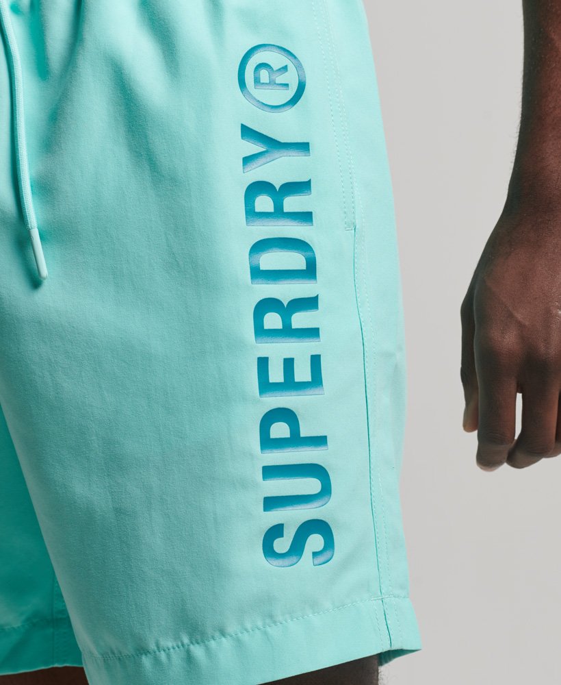 spodenki kąpielowe core sport 17 cali z recyklingu w kolorze pool blue