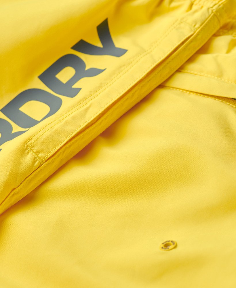 sportowe 17-calowe spodenki kąpielowe z recyklingu w kolorze cyber yellow