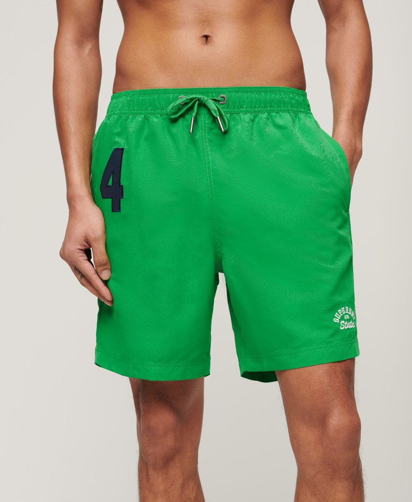 spodenki kąpielowe polo 17 cali z recyklingu w kolorze drop kick green