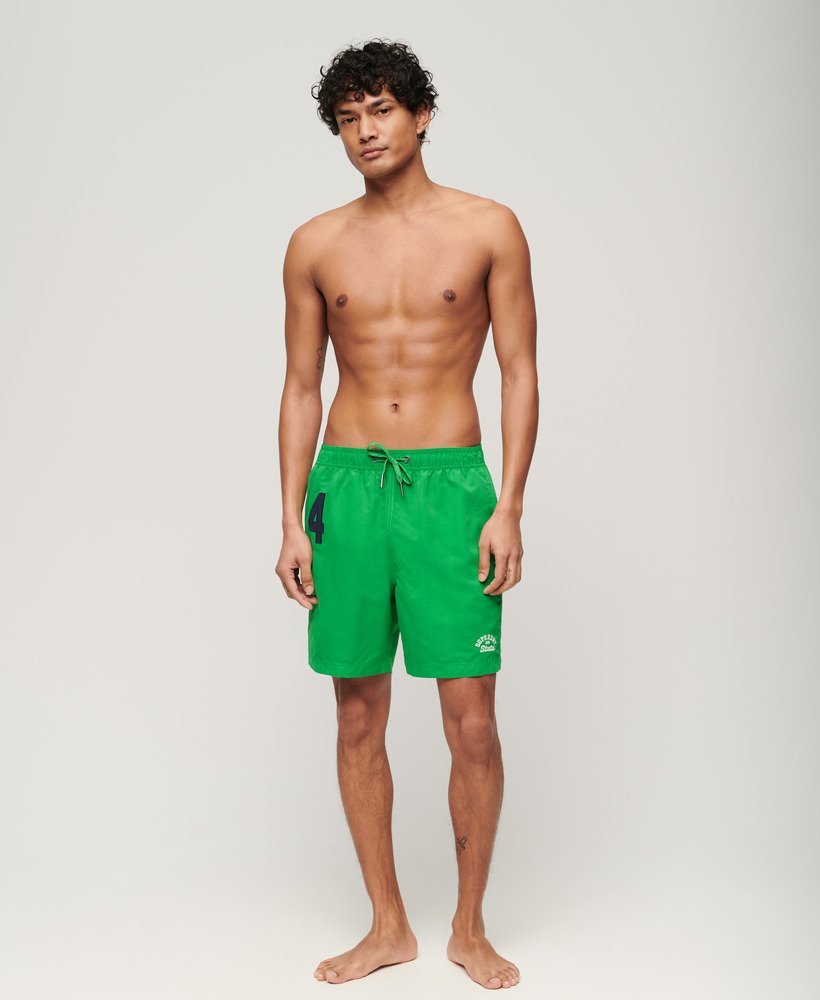 spodenki kąpielowe polo 17 cali z recyklingu w kolorze drop kick green