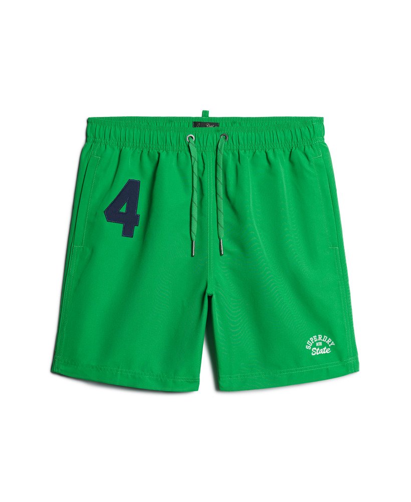 spodenki kąpielowe polo 17 cali z recyklingu w kolorze drop kick green