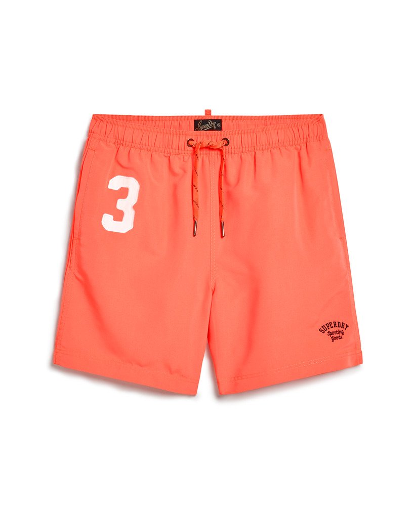 spodenki kąpielowe polo 17 cali z recyklingu w kolorze hot coral