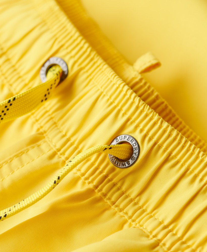spodenki kąpielowe polo 17 cali z recyklingu w kolorze ŻÓŁtym morskim