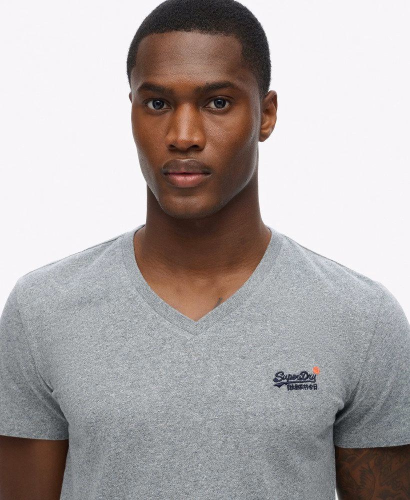 Klasyczny T-shirt z dekoltem w serek z bawełny organicznej