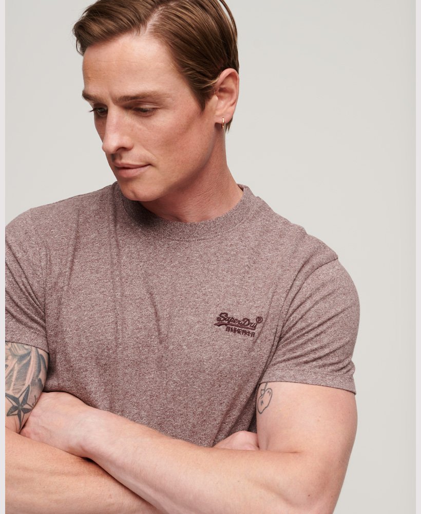 koszulka z organicznej bawełny essential z logo w kolorze tois burgundy grit
