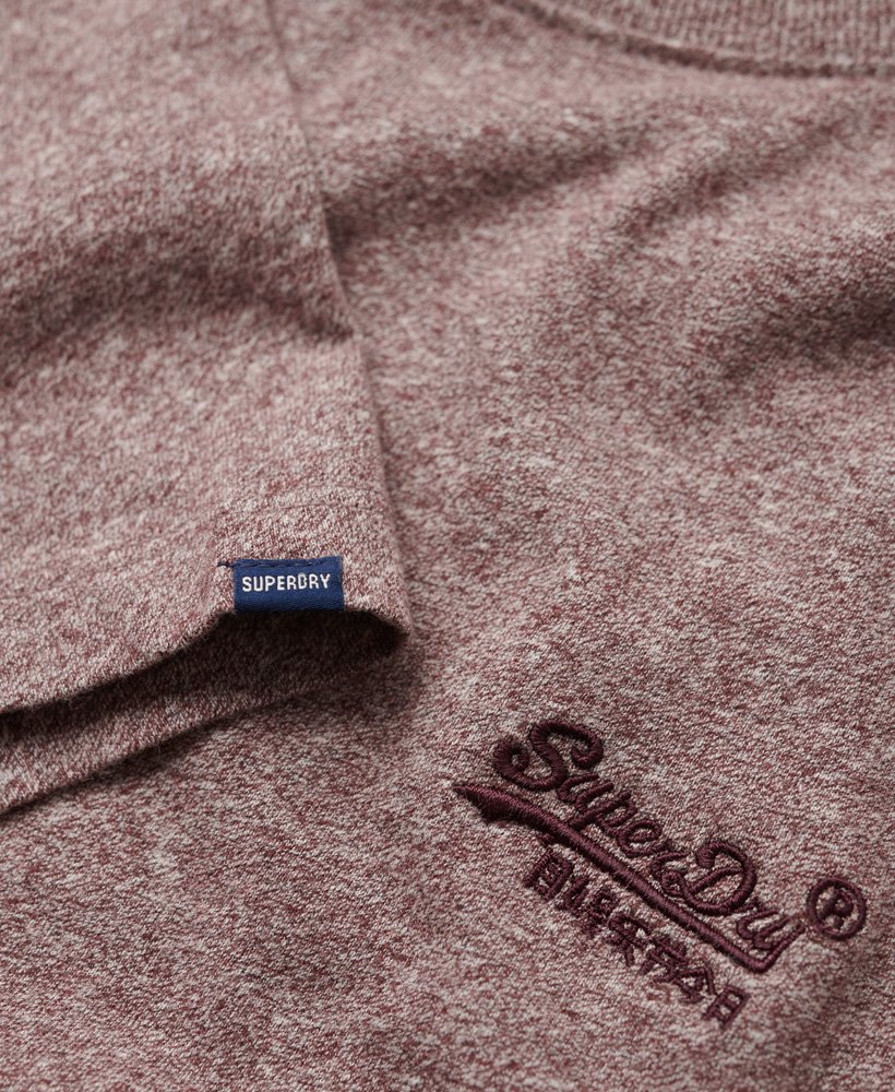 koszulka z organicznej bawełny essential z logo w kolorze tois burgundy grit