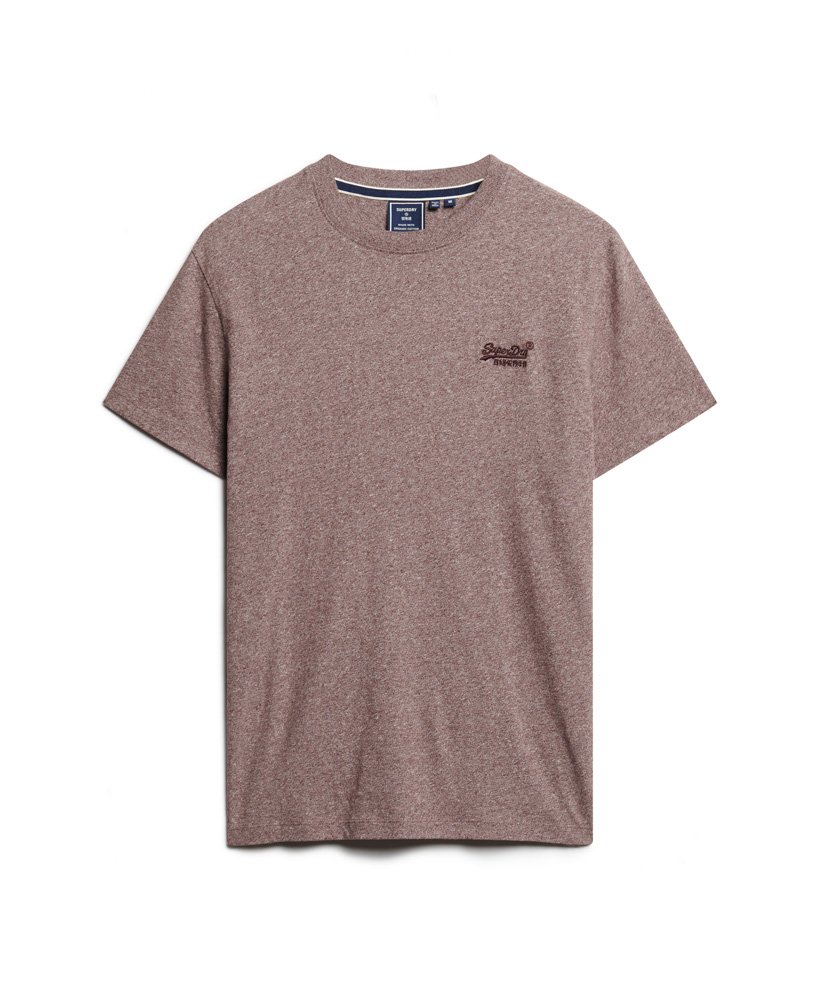 koszulka z organicznej bawełny essential z logo w kolorze tois burgundy grit