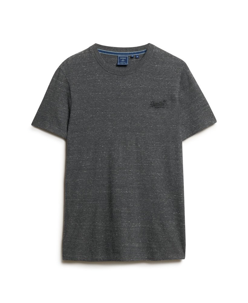 koszulka z organicznej bawełny essential z logo w kolorze charcoal heather