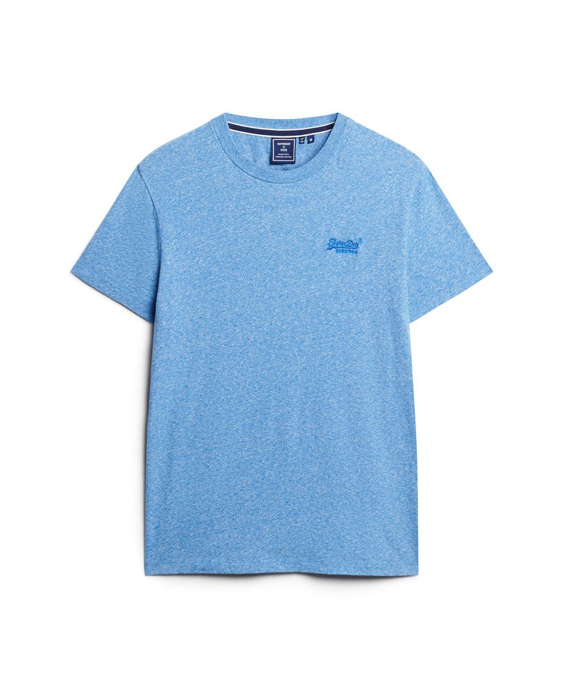 koszulka z organicznej bawełny essential z logo w kolorze fresh blue grit