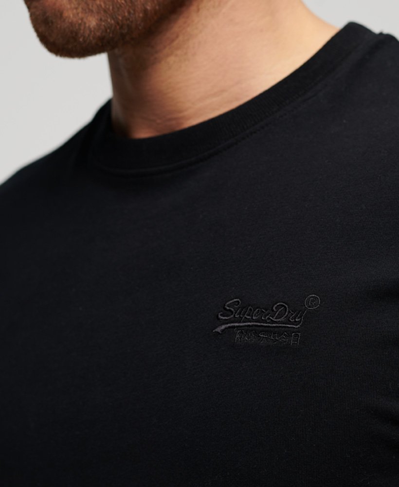 koszulka z logo essential z bawełny organicznej w kolorze czarnym