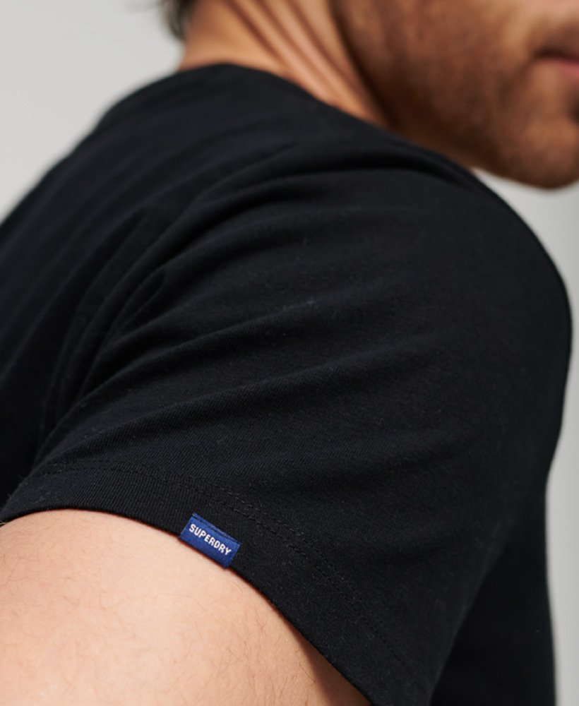 koszulka z logo essential z bawełny organicznej w kolorze czarnym