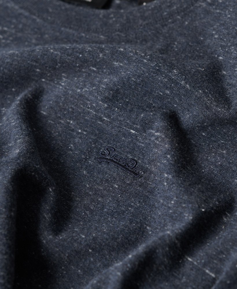 koszulka z bawełny organicznej essential z małym logo w kolorze creek navy heather